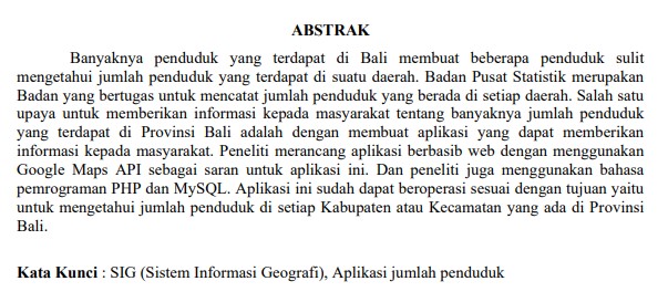 contoh abstrak jurnal