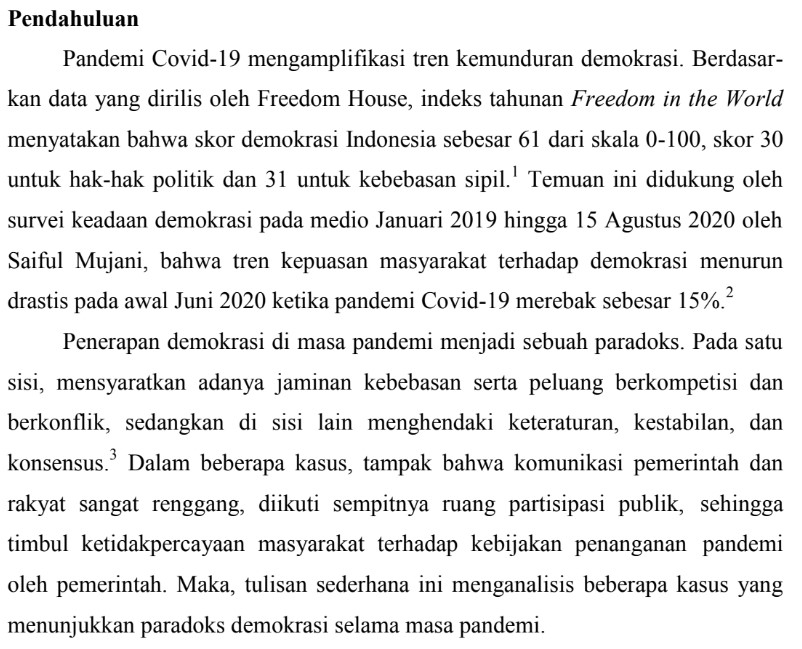 contoh pendahuluan esai