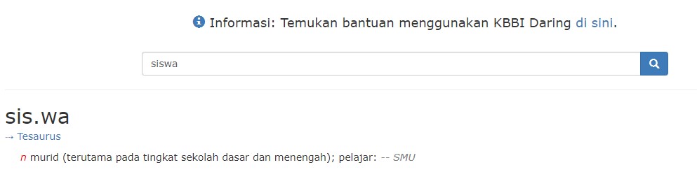 kbbi siswa