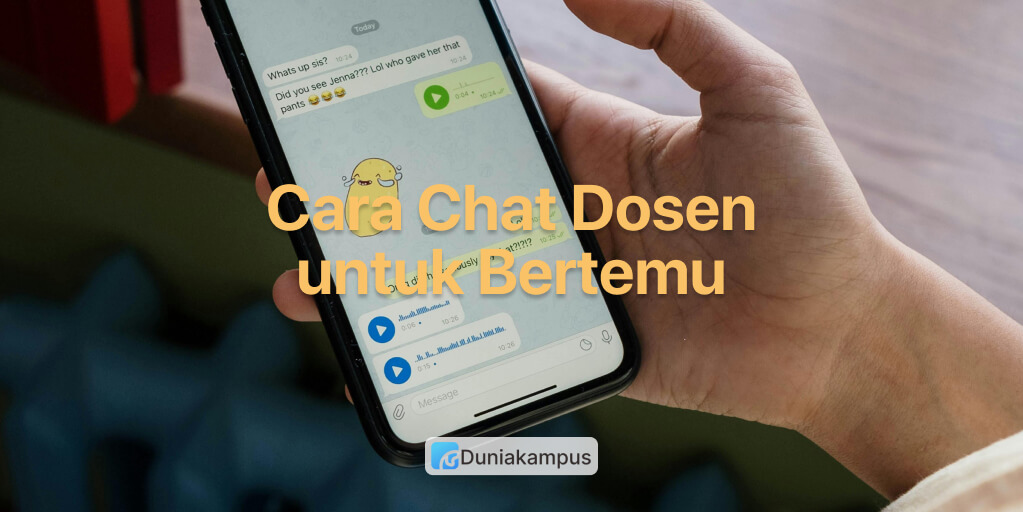 Cara Chat Dosen untuk Bertemu