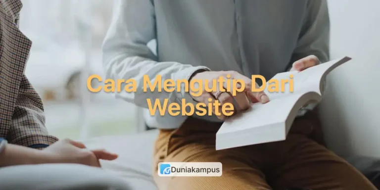 Cara Mengutip Dari Website